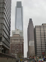 フィラデルフィアの近代的高層ビル